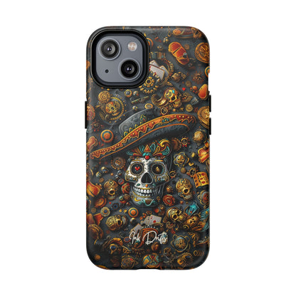 iPhone 14 Matte Phone Case - Aztec Gold | MagSafe iPhone Case