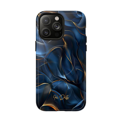 iPhone 14 Pro Max Glossy Phone Case - Golden Currents | MagSafe iPhone Case