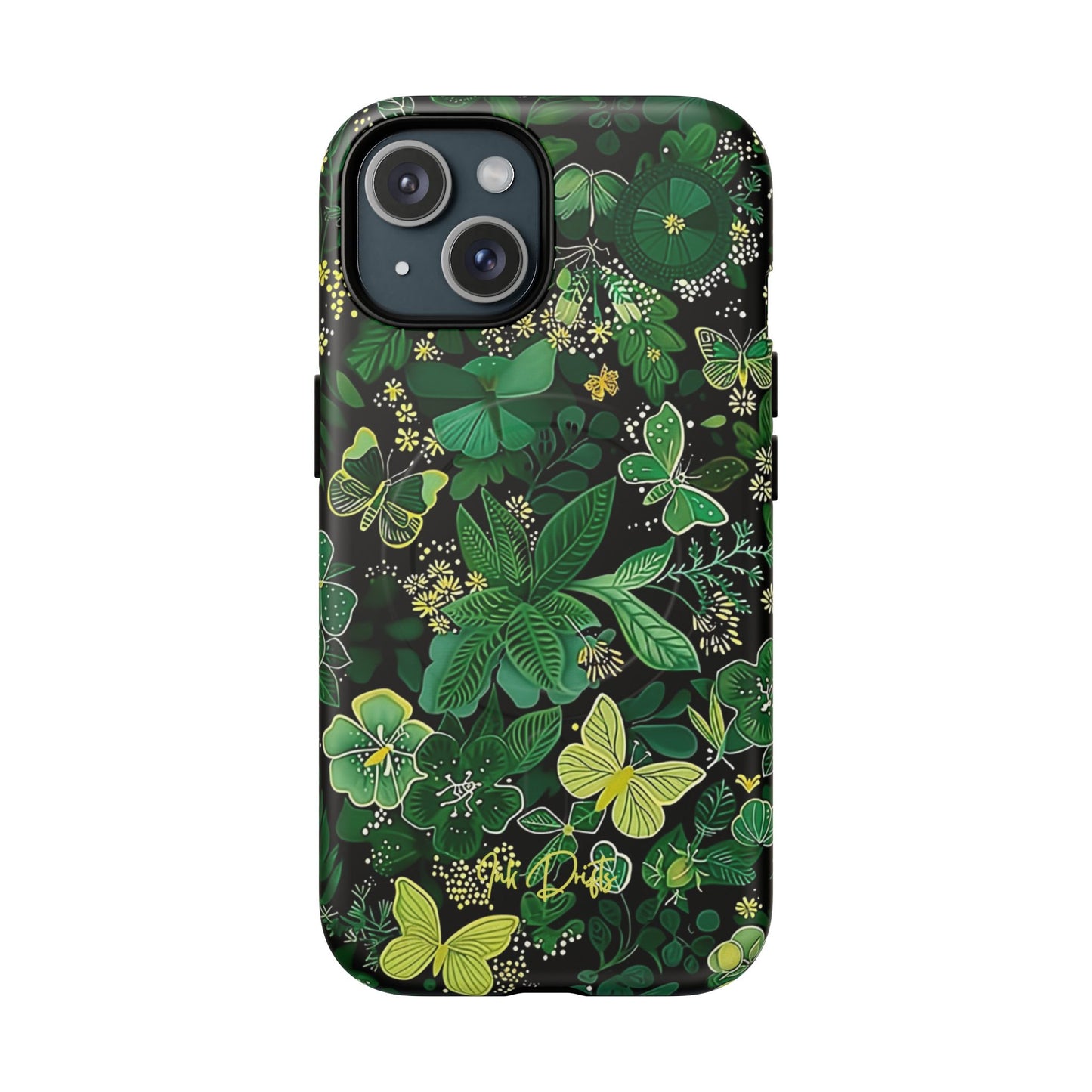 iPhone 15 Matte Phone Case - Spring Butterflies | MagSafe iPhone Case