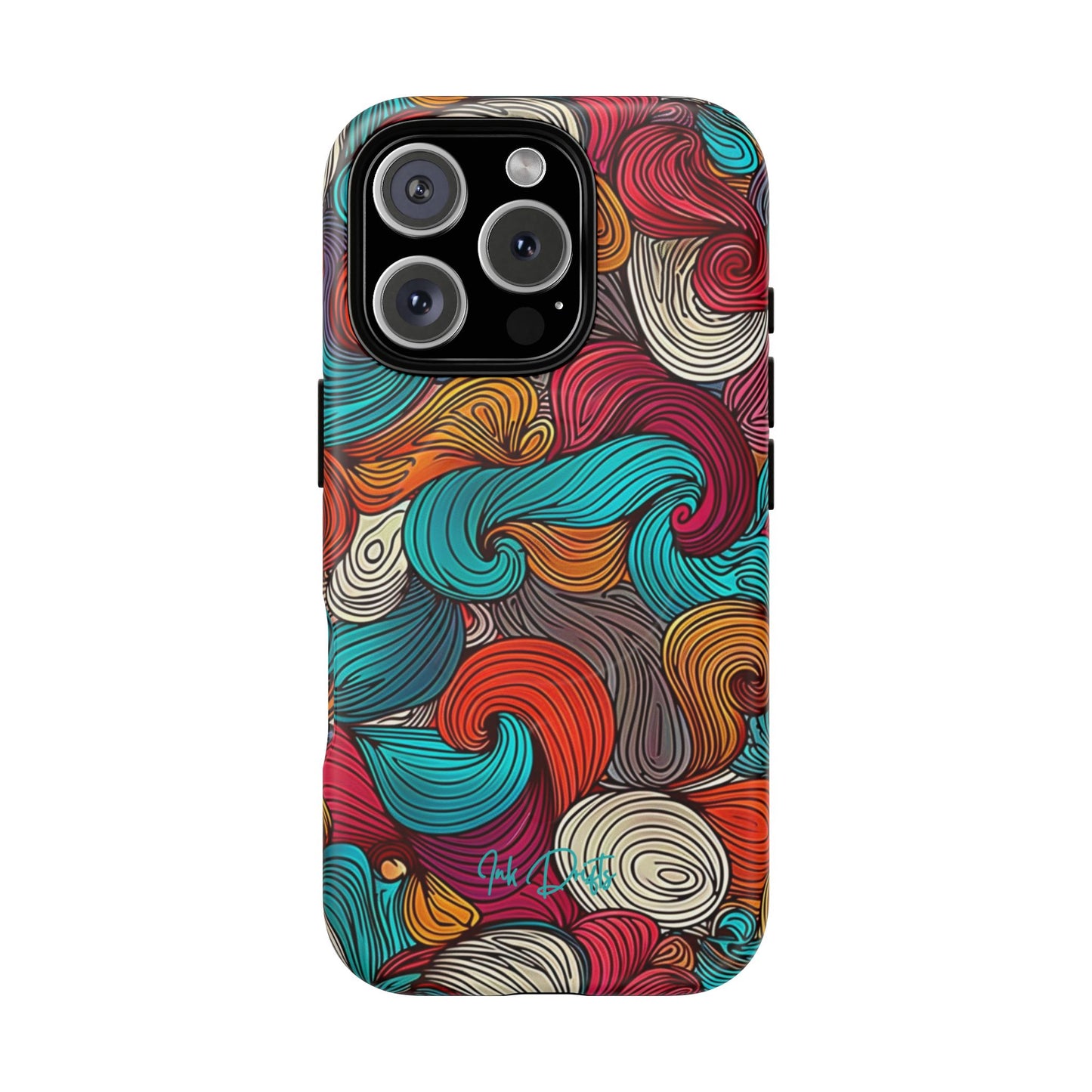 iPhone 16 Pro Matte Phone Case - Vivid Curls | MagSafe iPhone Case