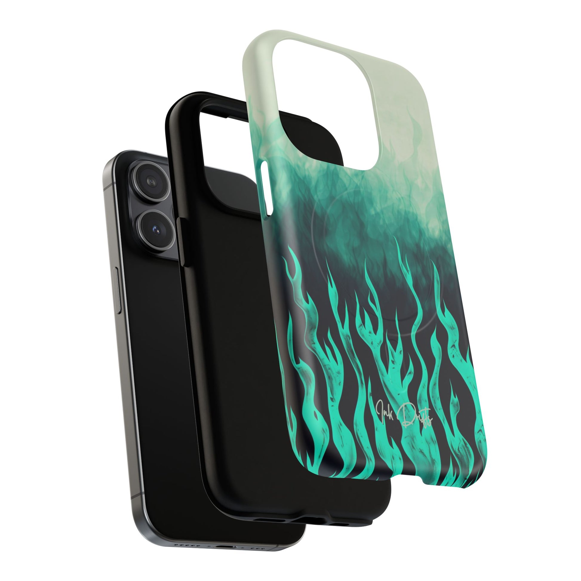 Phone Case - Teal Inferno | MagSafe iPhone Case