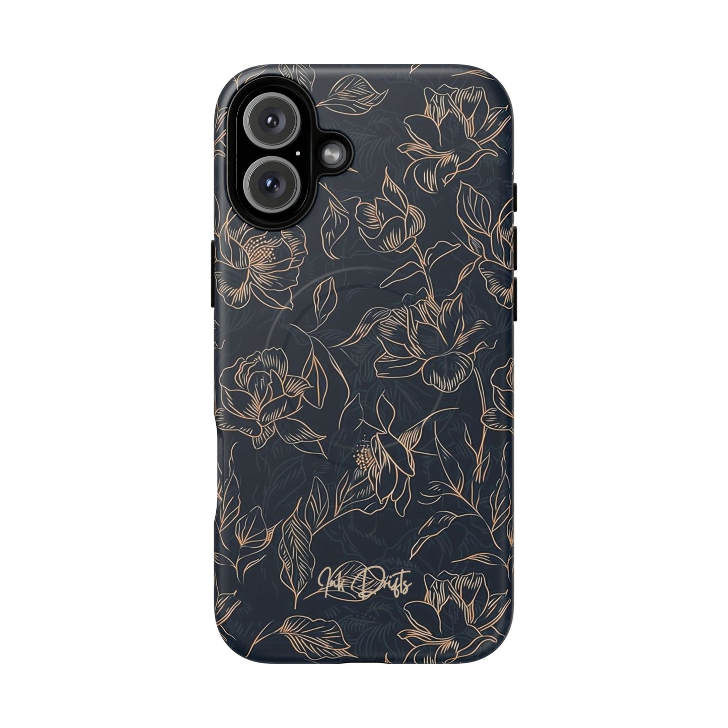 iPhone 16 Plus Matte Phone Case - Golden Elegance | MagSafe iPhone Case