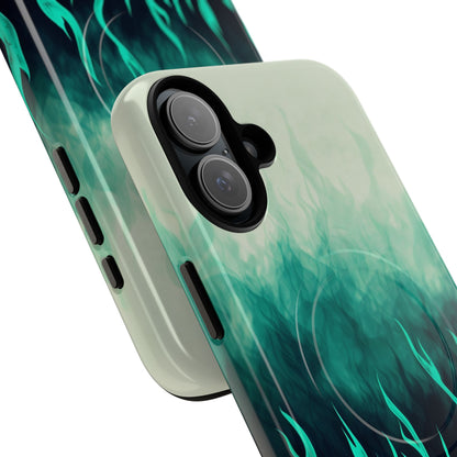 Phone Case - Teal Inferno | MagSafe iPhone Case