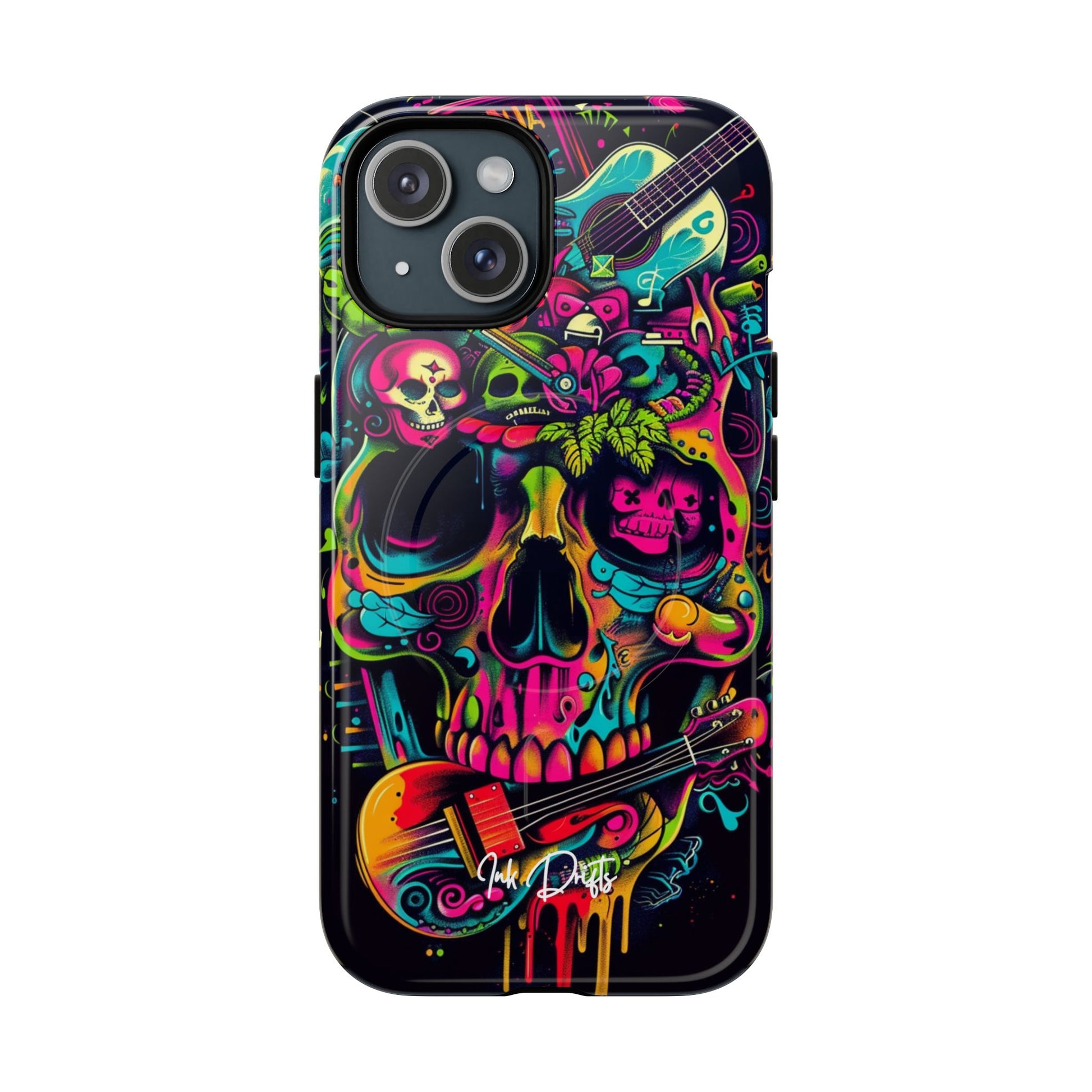 iPhone 15 Glossy Phone Case - Psychedelic Harmony | MagSafe iPhone Case