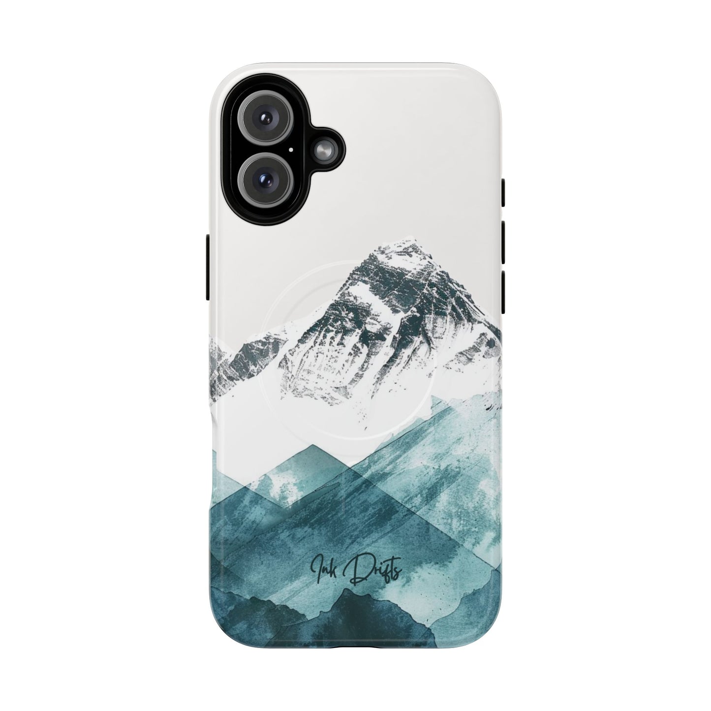 iPhone 16 Plus Glossy Phone Case - Alpine Serenity | MagSafe iPhone Case